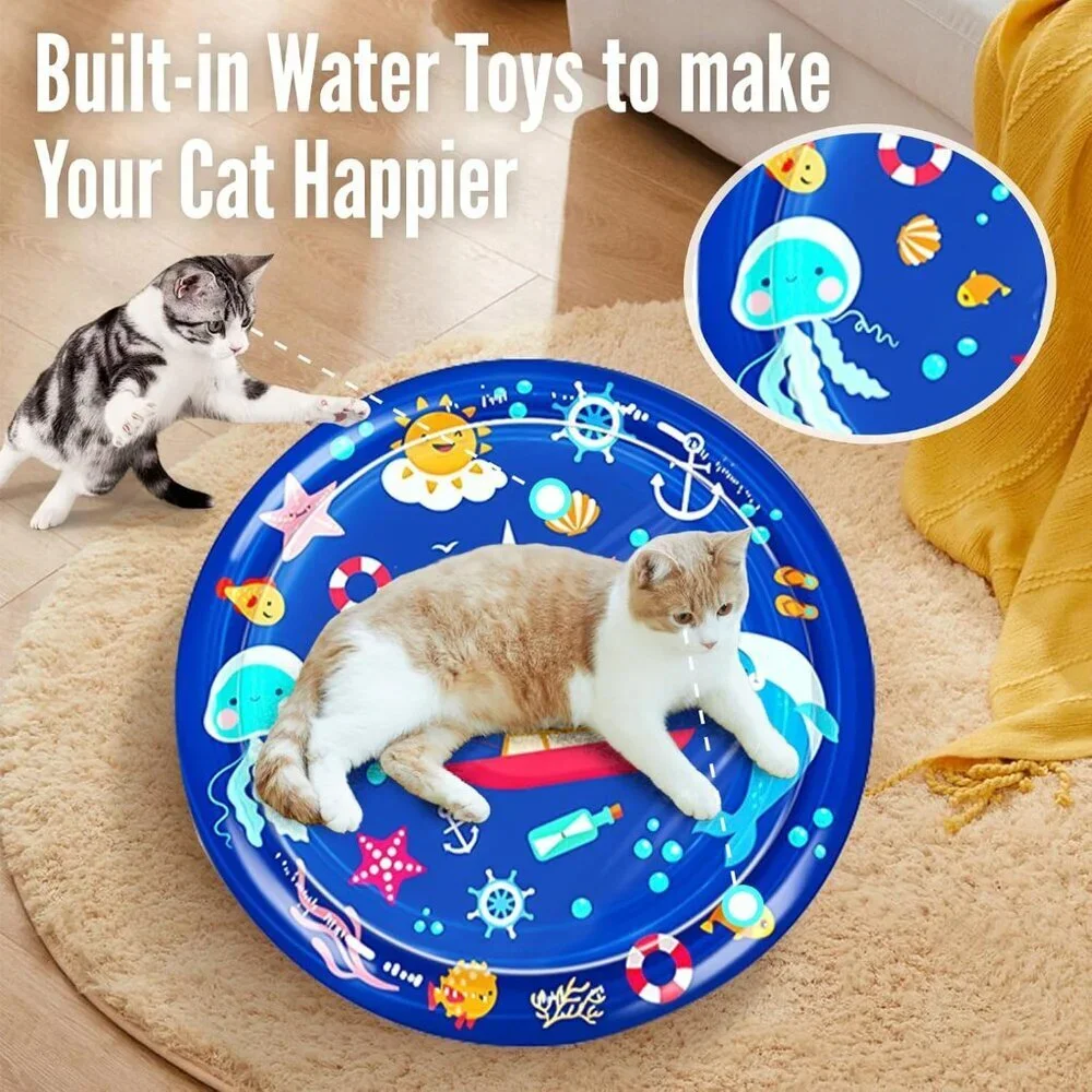 cat Cold pad, Portable Water-Filled, Interactive cat Toy